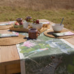 Coral Bloom Natural Fabric Table Runners (Exclusive Art Print)