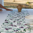 Coral Bloom Natural Fabric Table Runners (Exclusive Art Print)