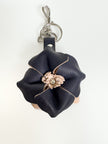 Sanna Leather Handcrafted 3D Flower Key Fob