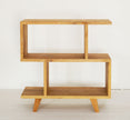 Elegant Solid Oak Pedestal with Legs, Open Shelving, Versatile TV Stand