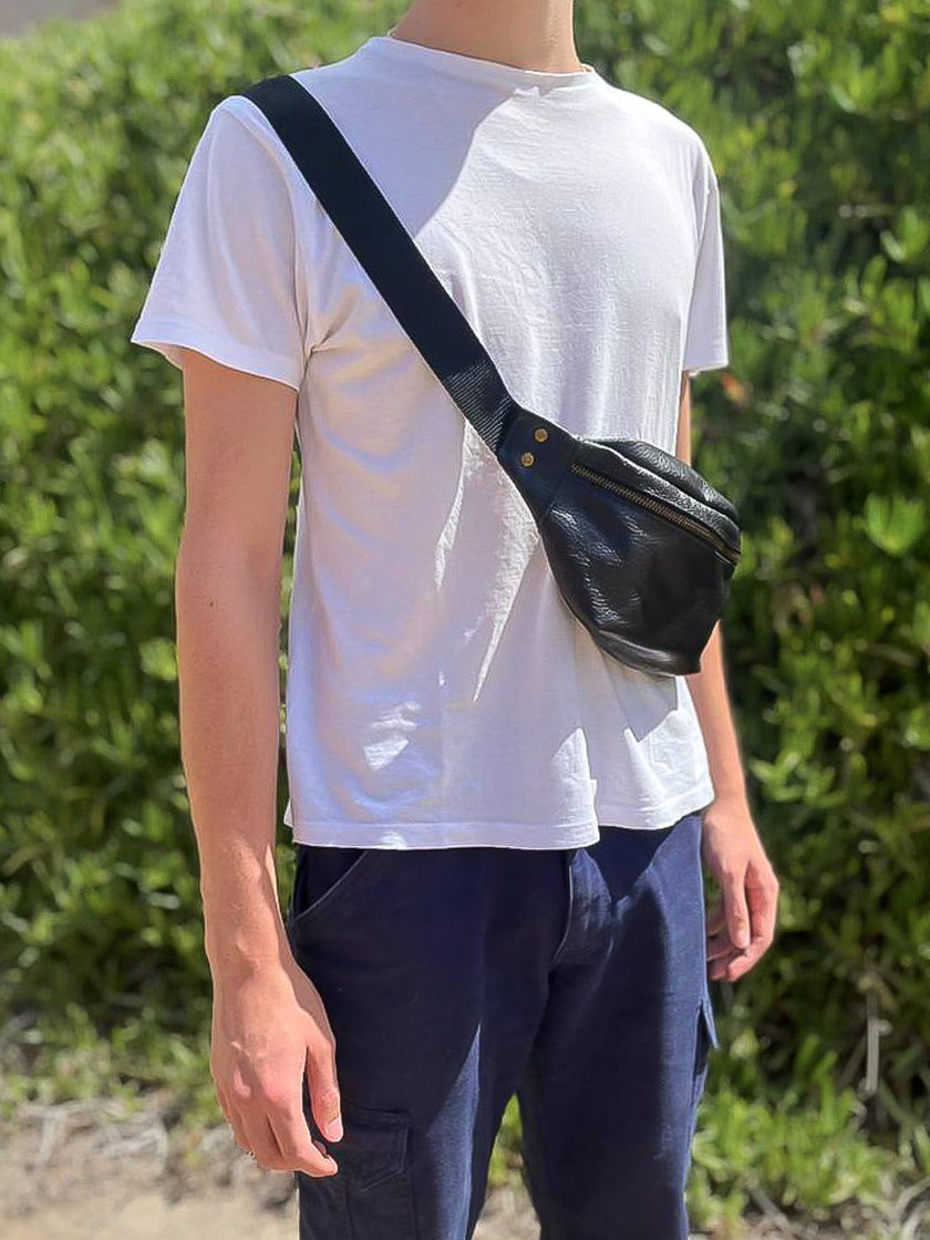 Sanna Leather Handcrafted George Soft Leather Moonbag