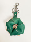 Sanna Leather Handcrafted 3D Flower Key Fob