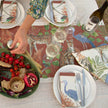 Coral Bloom Natural Fabric Table Runners (Exclusive Art Print)