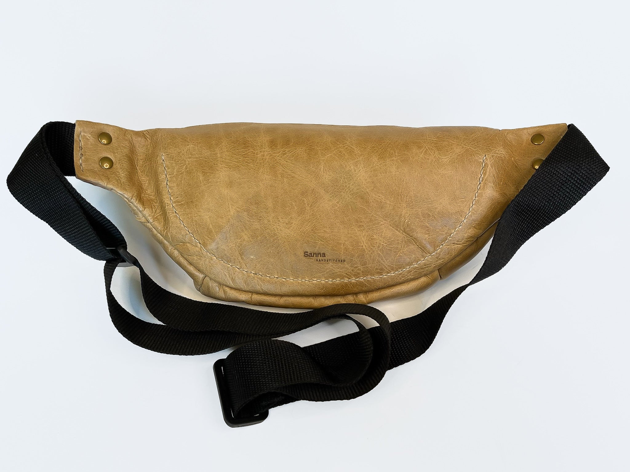 Sanna Leather Handcrafted George Soft Leather Moonbag