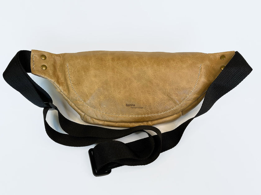 Sanna Leather Handcrafted George Soft Leather Moonbag